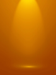 Elegant and beautiful studio background. Orange and yellow background.
