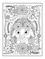 Adult coloring pages. Floral adult coloring pages. Coloring pages for adults.