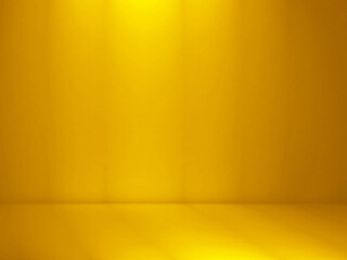 Elegant and beautiful studio background. Yellow background.