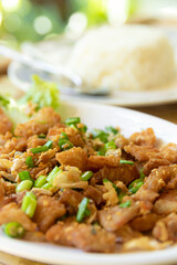Fried Sliced Pork Belly