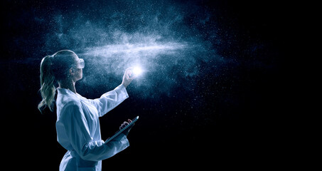 The universe within . Mixed media