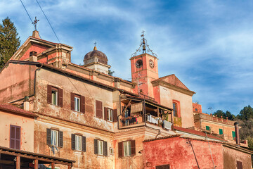 Fototapeta premium The town of Nemi on the Alban Hills, Italy