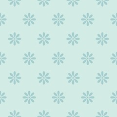 Seamless pattern of a little blue flowers.