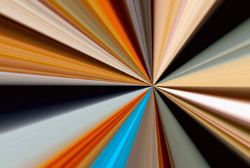 abstract background of colored rays converging at one point