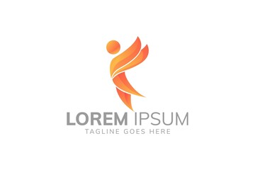 people logo design, modern people logo