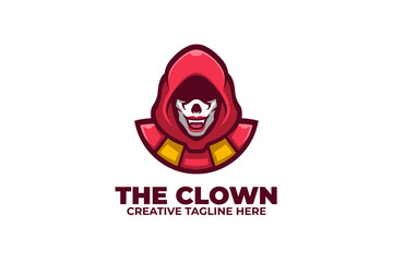 Creepy Clown Mascot Logo
