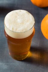 Boozy Refreshing Autumn Pumpkin Beer Ale