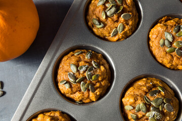 Healthy Homemade Pumpkin Spice Muffins