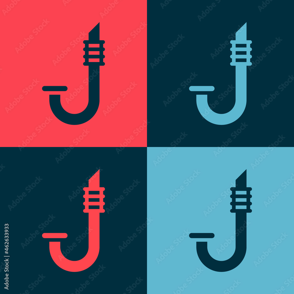 Canvas Prints Pop art Snorkel icon isolated on color background. Diving underwater equipment. Vector