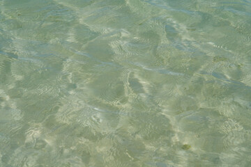 Fototapeta na wymiar The surface of sea in Okinawa.