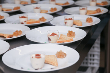 mariage baptême repas verrine dessert 