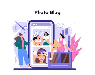 Eyebrow master online service or platform. Master making perfect eyebrows