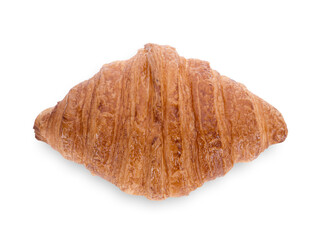 croissant top view isolated on white background