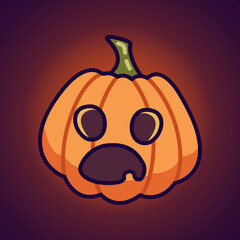 Halloween Funny Face October Pumpkin version 5
