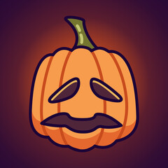 Halloween Funny Face October Pumpkin version 12