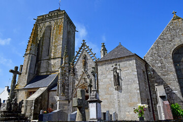 Fototapeta na wymiar Primelin; France - may 16 2021 : Saint Tugen church