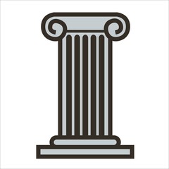 greek style pillar vector design