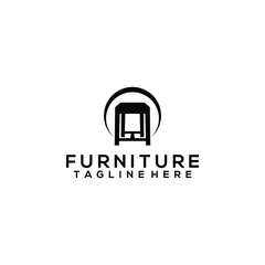 Furniture logo template vector concept