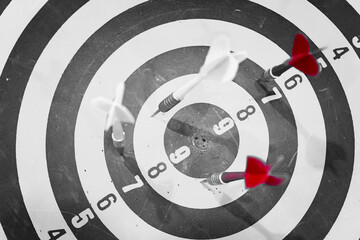 Bullseye is a target of business. Dart is an opportunity and Dartboard is the target and goal. So...