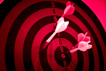 Bullseye is a target of business. Dart is an opportunity and Dartboard is the target and goal. So...