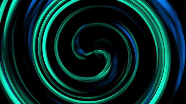 Abstract 3d render swirl with twisting lines in constant rotation effect. Ring energy sucks in spatial matter. Dynamic blurry stripes powerful tornado with view from inside.