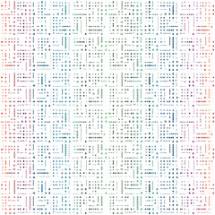 Geometric High definition woven seamless pattern on solid canvas
