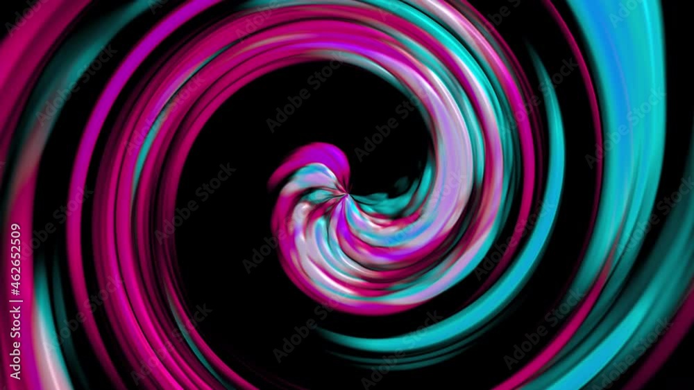 Poster abstract 3d render swirl with twisting lines in constant rotation effect. ring energy sucks in spati