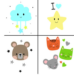 Naklejka premium set of animals