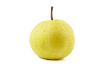 Ripe pear fruit isolated on white background
