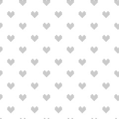 seamless pattern of gray hearts
