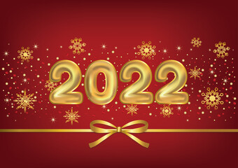 Fototapeta na wymiar 2022 new year background design