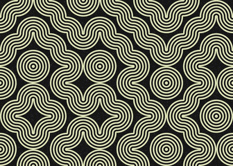 Abstract Geometric Pattern generative computational art illustration