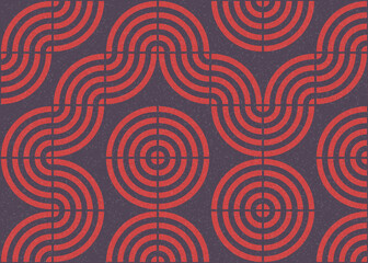 Abstract Geometric Pattern generative computational art illustration