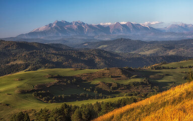 Wysoki Wierch, widok na Tatry - obrazy, fototapety, plakaty