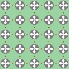 Vector green pattern. Pattern for fabric and tiles.