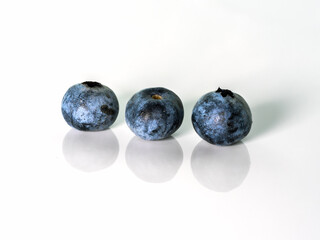 Blueberry on a white background. Blueberry on a white background. Full depth of field