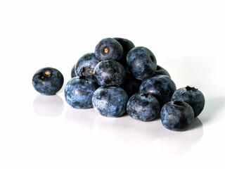 Blueberry on a white background. Blueberry on a white background. Full depth of field