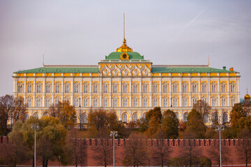 the grand Kremlin palace in autumn