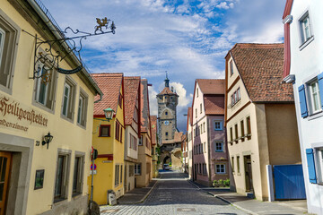Medieval City of Rothenburg ob der Tauber, Klingentor, Germany