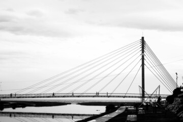 Fototapeta premium Elementos arquitectónicos en blanco y negro