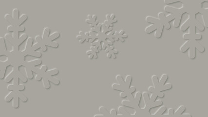 Paper cut snowflakes vector abstract background.