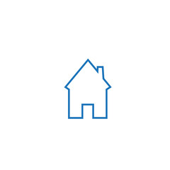 House icon vector isolated on white background. Trendy house icon in flat style. Template for app, ui and logo. Icon house for your web site. Modern house icon