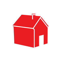 House icon vector isolated on white background. Trendy house icon in flat style. Template for app, ui and logo. Icon house for your web site. Modern house icon