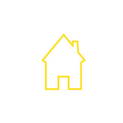 House icon vector isolated on white background. Trendy house icon in flat style. Template for app, ui and logo. Icon house for your web site. Modern house icon