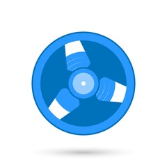 Bobbin, isolated object. Vector illustration.