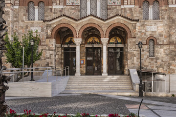 Piraeus, Holy Trinity, Neo-Byzantine Cathedral, Holy, Trinity, Agia Triada, Greek Church, Orthodox Church, Greek, Port of Piraeus, art, Christian, Christianity, Europe, European, Greece, Greek, Gulf, 