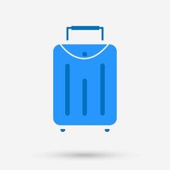 Suitcase, isolated object. Vector illustration.