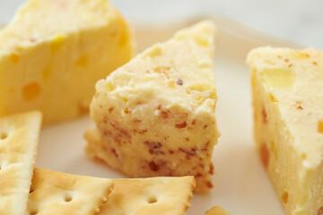 blue cheese on a plate