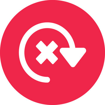 Revert Isolated Vector icon which can easily modify or edit

