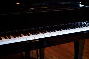 Fototapeta na wymiar close up of piano keys